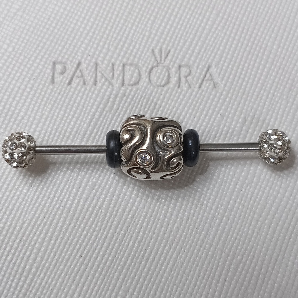 Pandora Vintage Silver Clear CZ Daydream Charm (2 Listed Separately)